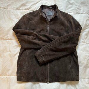 Theory suede bomber jacket